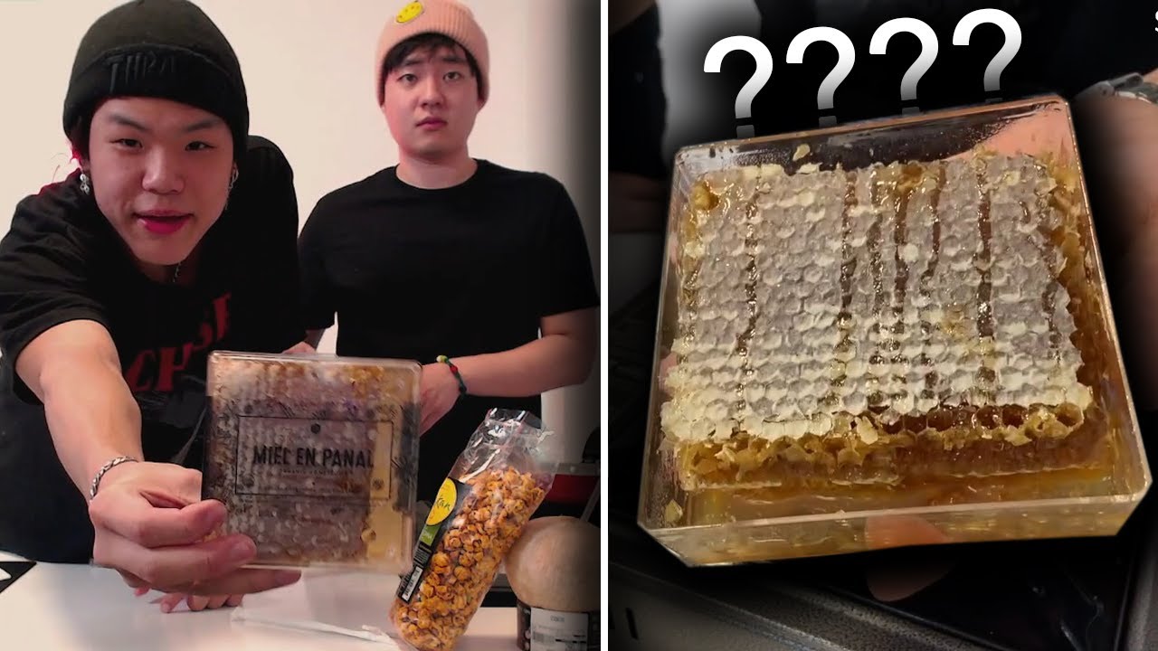 probando comida rara con mi hermano perdido