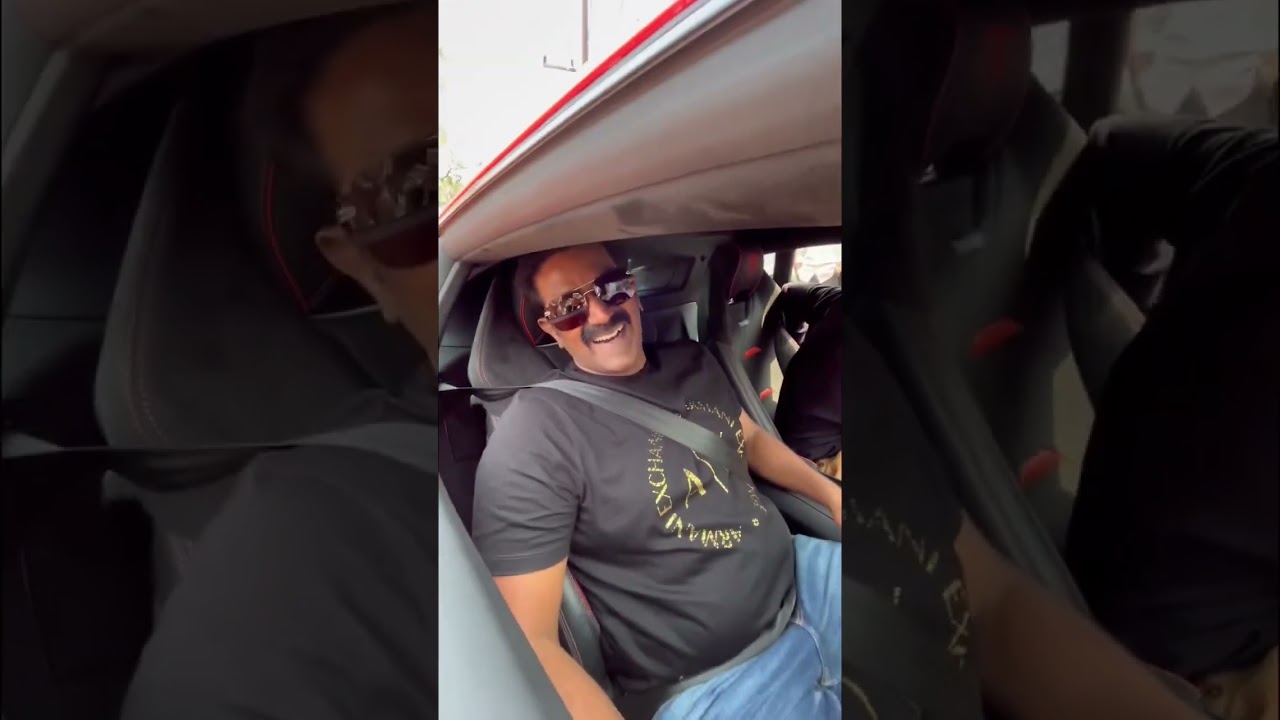 Nishant Saboo orange lamborghini