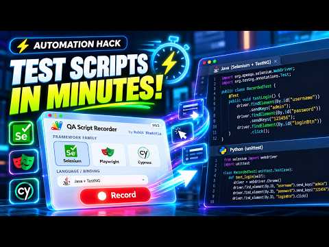 How to Create Automation Testing Scripts in Minutes #automationtesting