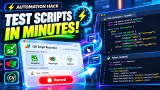 Full How to Create Automation Testing Scripts in Minutes #automationtesting Guide