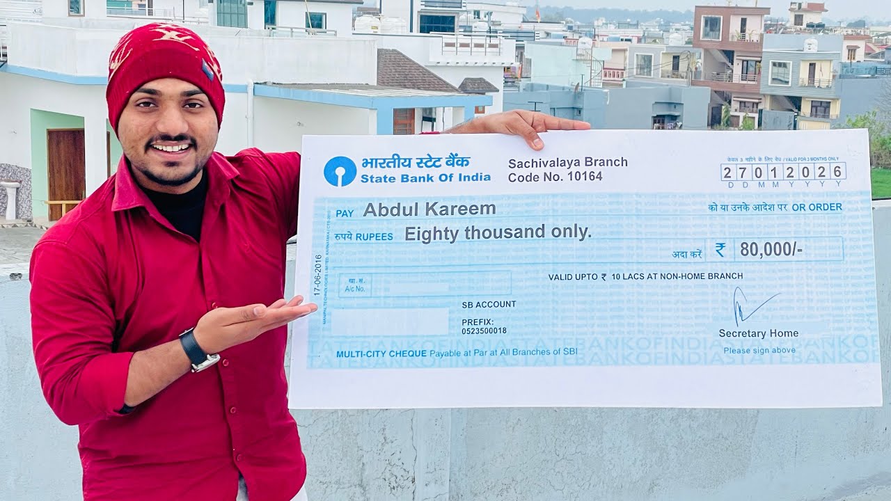 ₹80,000 ka cheque mil gyaa 🤑😱