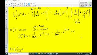 AP Calculus Integrals of exponential functions (not base e)