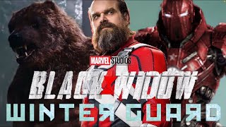 David Harbour Reveals Winter Guard in MCU Black Widow Movie! Ursa Major! Crimson Dynamo!