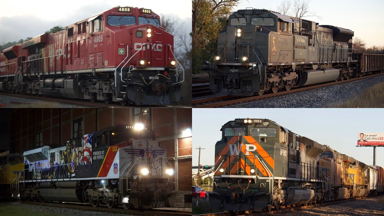 Railfanning Houston ft KCS4805, UP1111, CP7020, UP1983, hornshows & more!!!!!