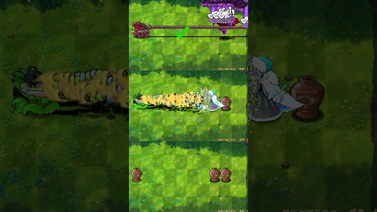 PvZ fusion 3.1 -Random Plant With Rapid Bullet Vs 4 Vase Breaker Zombie - P22 -Who's the best?