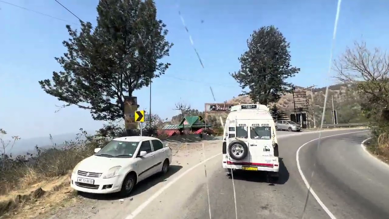 Enjoy the picturesque view of the mountains during road journey from Kandaghat to Shimla26/2/26