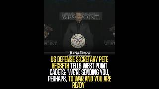 US Defense Secretary Pete Hegseth Tells West Point Cadets: 'We're Sending You, Perhaps, to War
