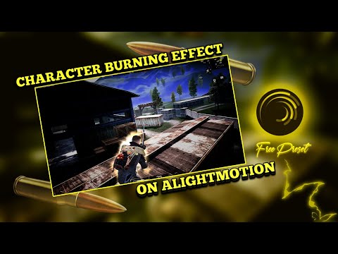 MAKE AWESOME CHARACTER BURNING EFFECT | TUTORIAL AFTER EFFECT | ALIGHT MOTION | FREE PRESETS @zx764