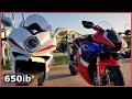 FAST Rider On MV Agusta F4 TRIED to RACE My 2021 CBR 1000RR-R Fireblade SP!