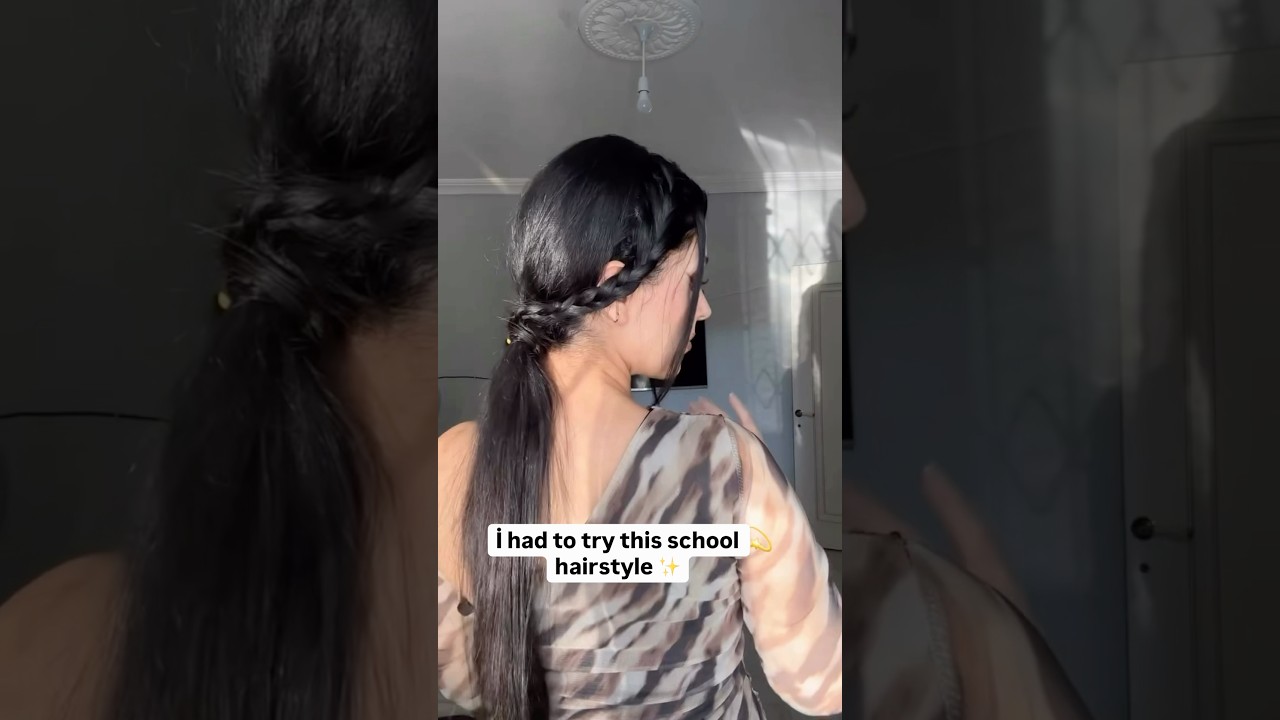 Quick & easy school hairstyle 🎒✨ Try it & save 🤍 
