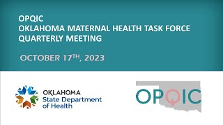 OPQIC/MHTF Quarterly Meeting | October 17, 2023