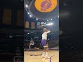 LeBron gets shots up ahead of Game 4!