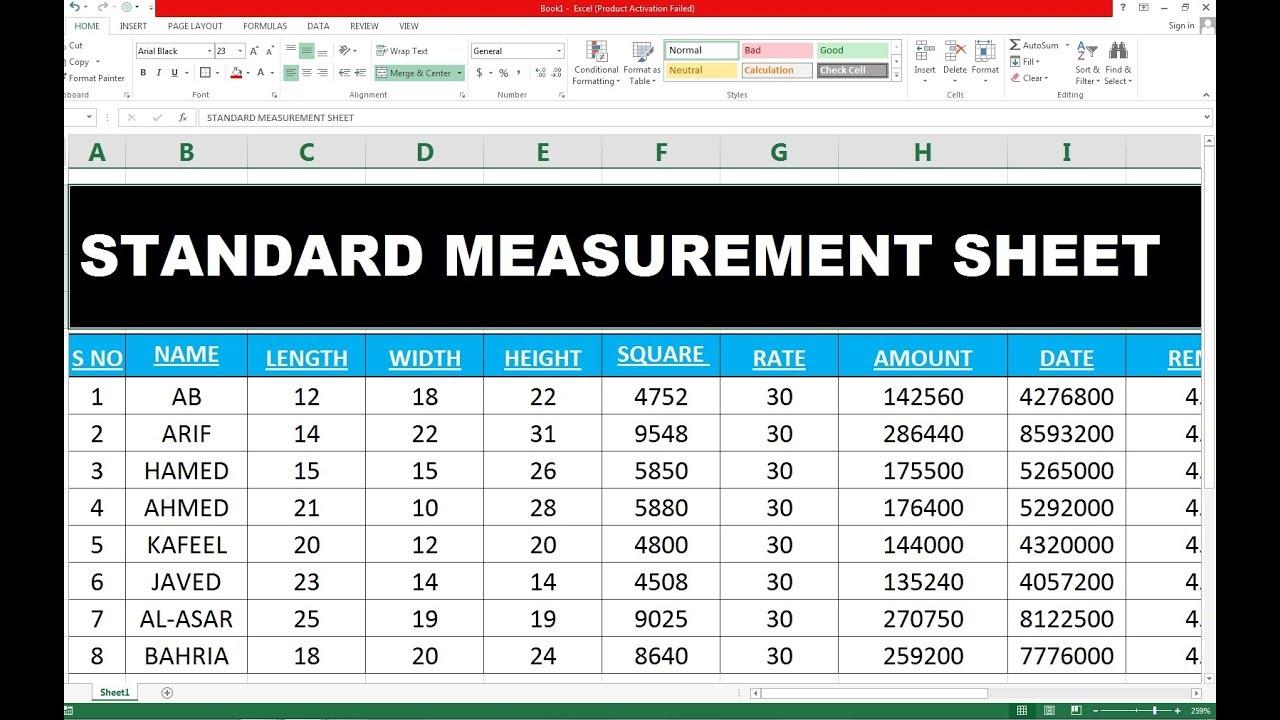 Measurement Sheet For Civil Works Excel Sample Excel Templates