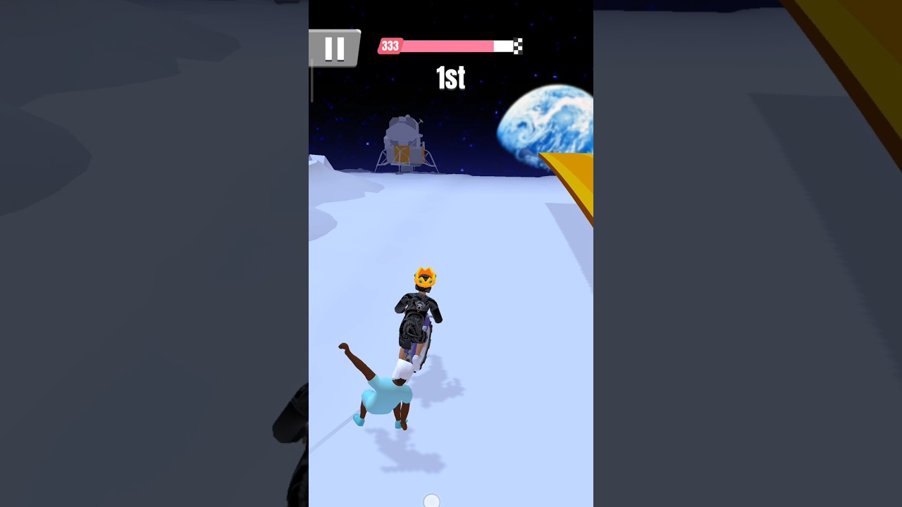 BIKE RUSH LEVEL 333 WITH SNIP BIKE IN MOON 😬 