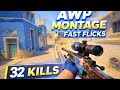 CS2 AWP Montage | Clean &amp; Fast Flicks