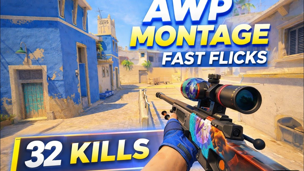CS2 AWP Montage | Clean & Fast Flicks