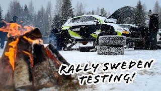 Sideways + snow = must be Rally Sweden time! ❄️