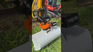 4 hoses system Jordas RX2 + jcb 19 C1 #tiltrotator #excavator #madeinfinland #jcb