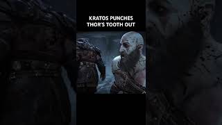 KRATOS PUNCHES THOR’S TOOTH OUT