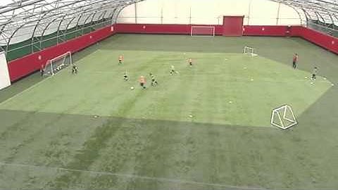 Soccer Coaching Attacking Drill: Attacking 2v2/3v2