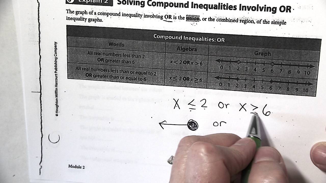 Creating And Solving Compound Inequalities 2.5 Answer Key