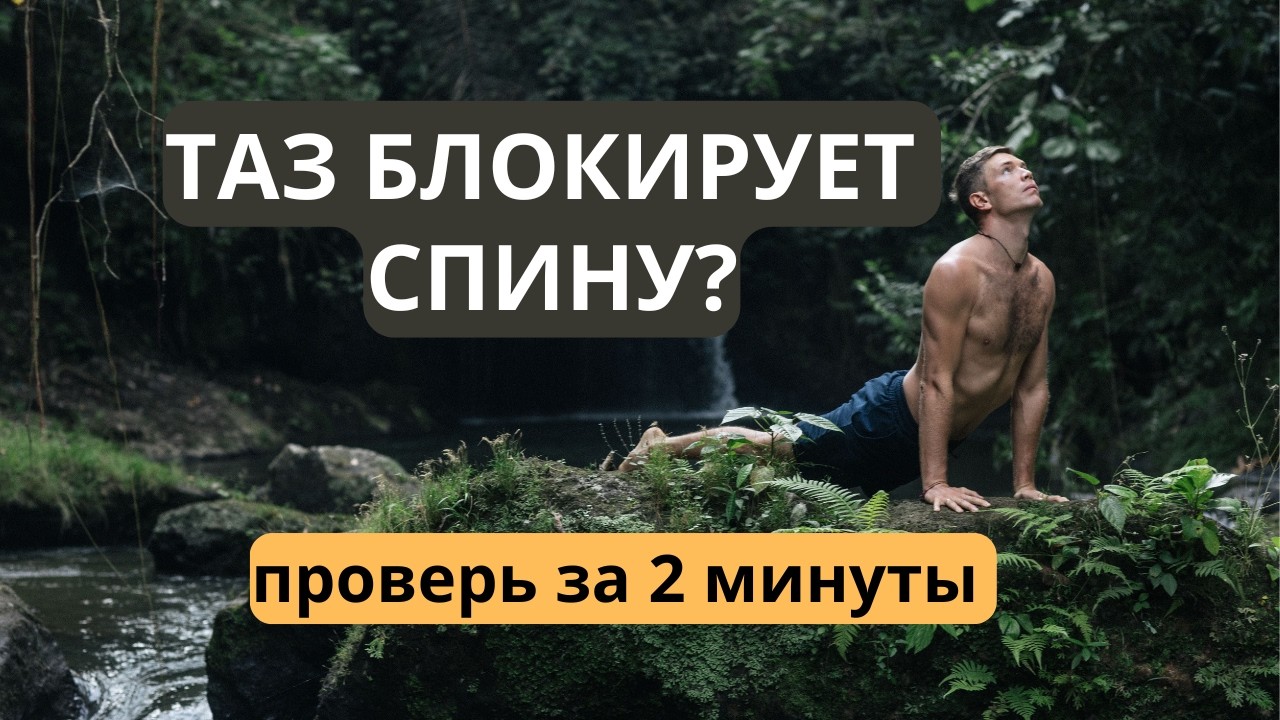 Здоровая спина. Зажатый таз = напряжённая поясница? Проверьте себя