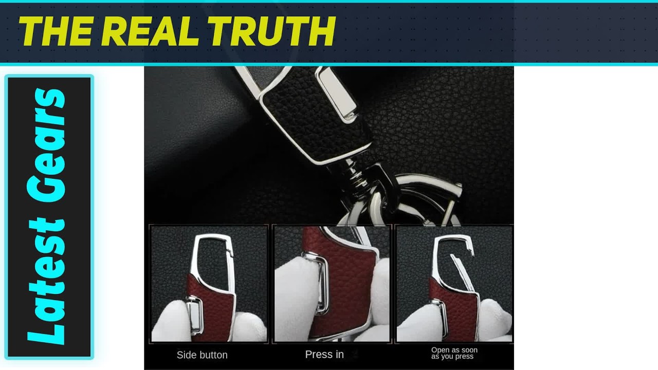 Unbreakable 40pcs Keychain Metal Car Keyring Double Switch Leather Key ...