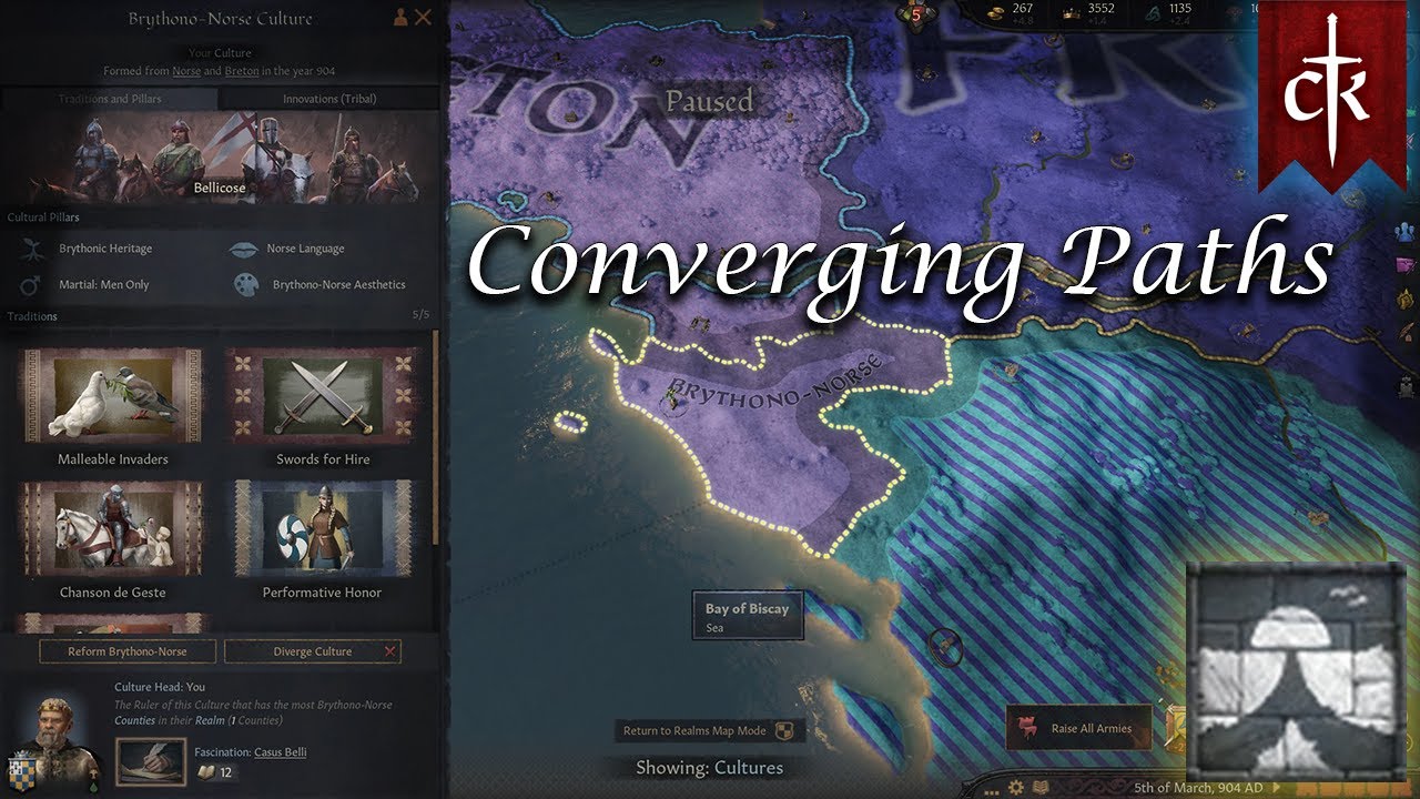 Converging Paths Achievement guide Crusader Kings 3 (CK3) YouTube