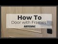 Application of Furniture Foil on Door with Bosses and Frames