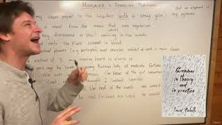 Misplaced Modifiers and Dangling Participles - MASTER ENGLISH LANGUAGE - £13.99