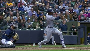 SD@MIL: Upton Jr. opens the scoring with a single