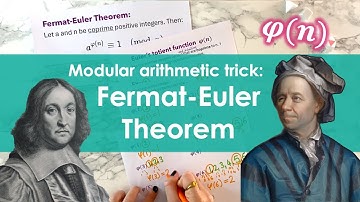 ■ Fermat-Euler Theorem & Euler