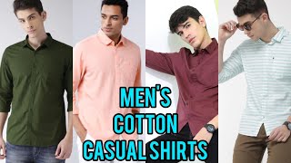 Mens Cotton Casual Shirts From