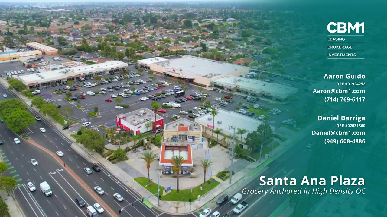 Santa Ana Plaza: Grocery Anchored in High Density OC