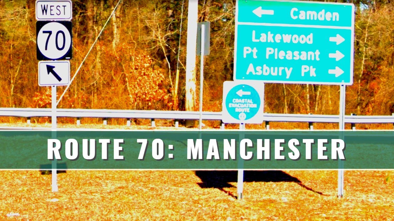 NJ 70: SPLIT SCREEN POV | Looking Back at the LAKEHURST TRAFFIC CIRCLE (W)