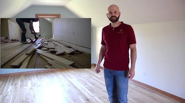 Rustic Ash Installation, Sand and Finish