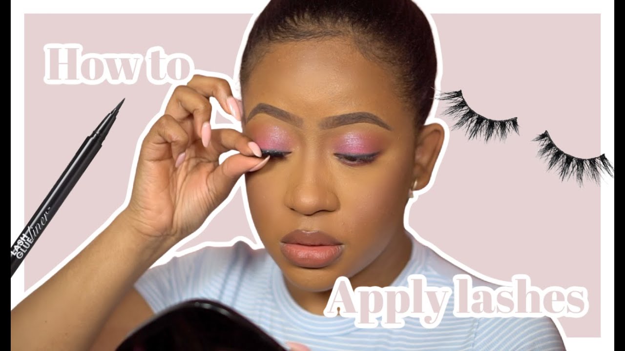 Two Easy Ways To Apply Lashes For Beginners - YouTube