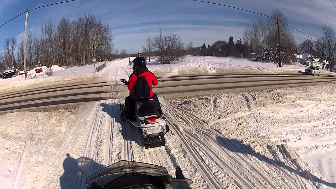 Snowmobiling at Indian River, Mi YouTube