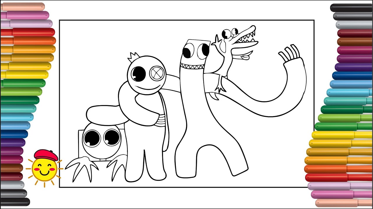 Rainbow Friends Coloring Pages: A Colorful Adventure