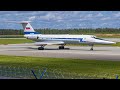 Руление и вылет Ту-134УБЛ RF-66039 из аэропорта Минск / Minsk Airport