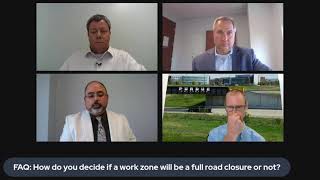 How does INDOT decide if a project will be a full closure?
