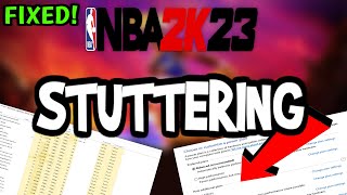Fix NBA 2K23 FPS Drops & Stutters (100% FIX)