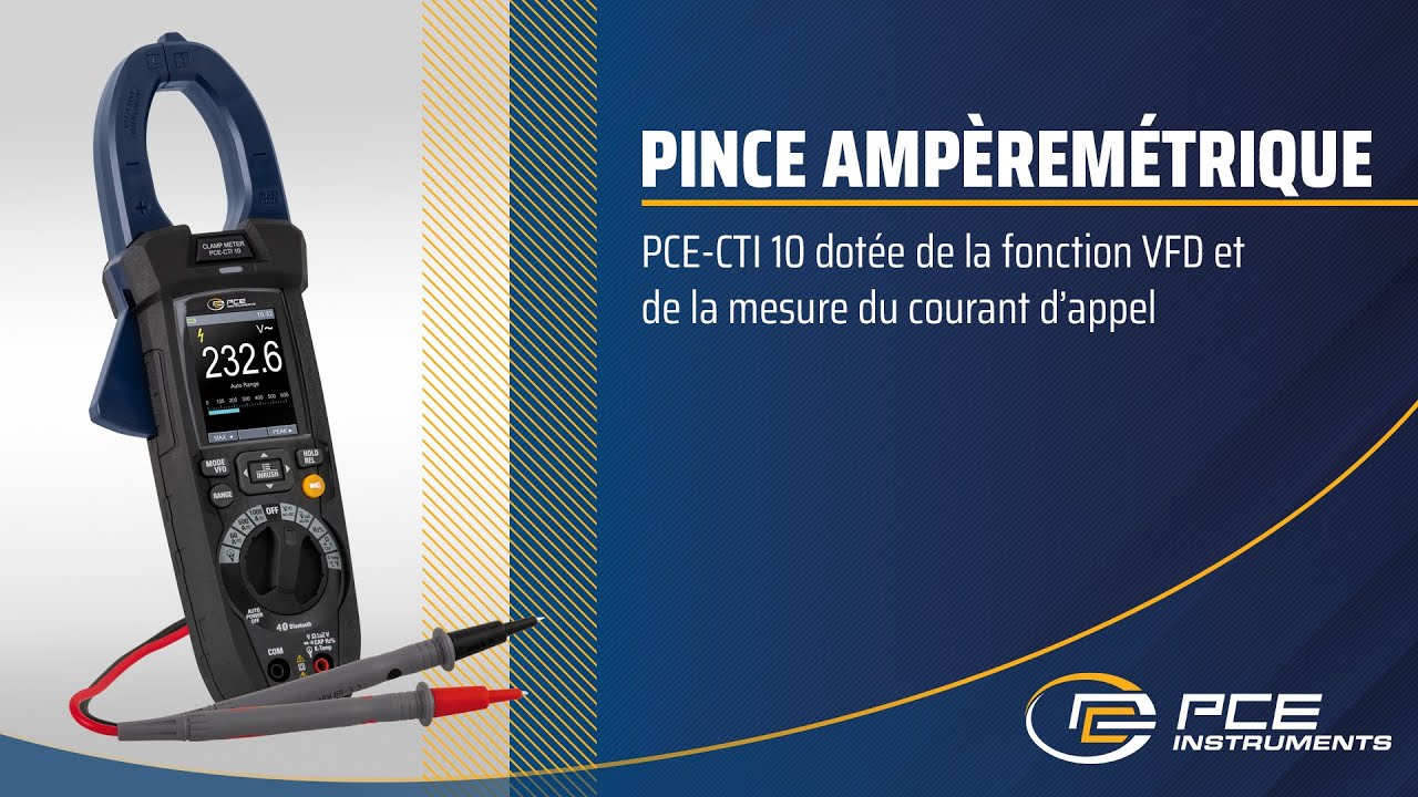 Présentation de la pince ampèremétrique PCECTI 10 pceinstruments — free download