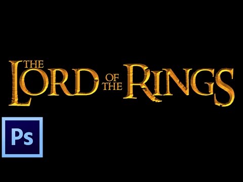 Photoshop Tutorial: How to Create Lord of the Rings Text