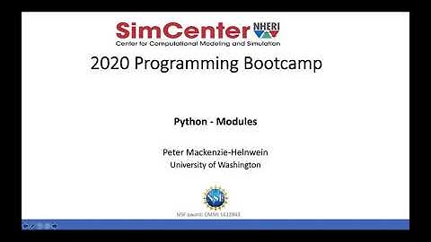 Python Quickstart Tutorial: Using Modules to organize your code