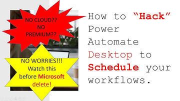 How to schedule in Power Automate Desktop WITHOUT Power Automate Cloud or Premium license)