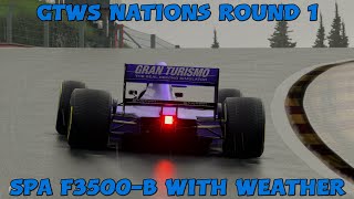 LIVE - GTWS Nations 2026 Round 1 - Spa-Franorchamps F3500-B With Weather - Gran Turismo 7