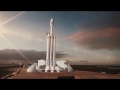 Spacex  falcon heavy animation