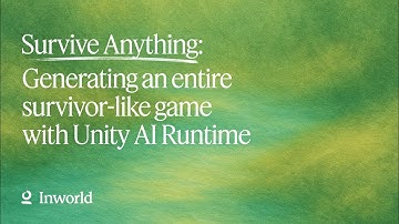 Survive Anything: Generating an entire survivor-like game with Unity AI Runtime