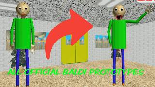 I Played The OFFICIAL Versions Of The Baldi Prototypes!! | Baldi's Basics